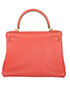 Kelly 28 Clemence Leather in Rose Jaipur, back view